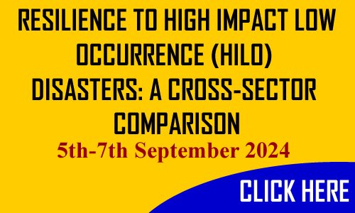 RESILIENCE TO HIGH IMPACT LOW OCCURRENCE (HILO)  DISASTERS: A CROSS-SECTOR COMPARISON